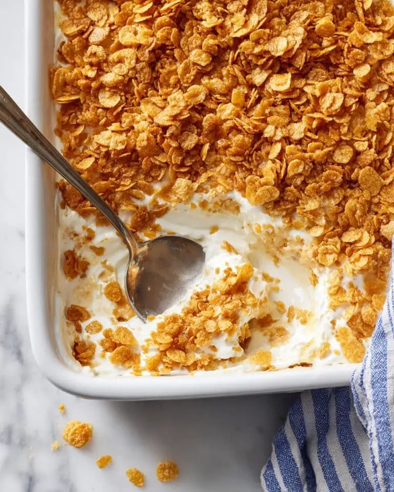 Funeral Potatoes – Cheesy Hashbrown Potato Casserole Recipe