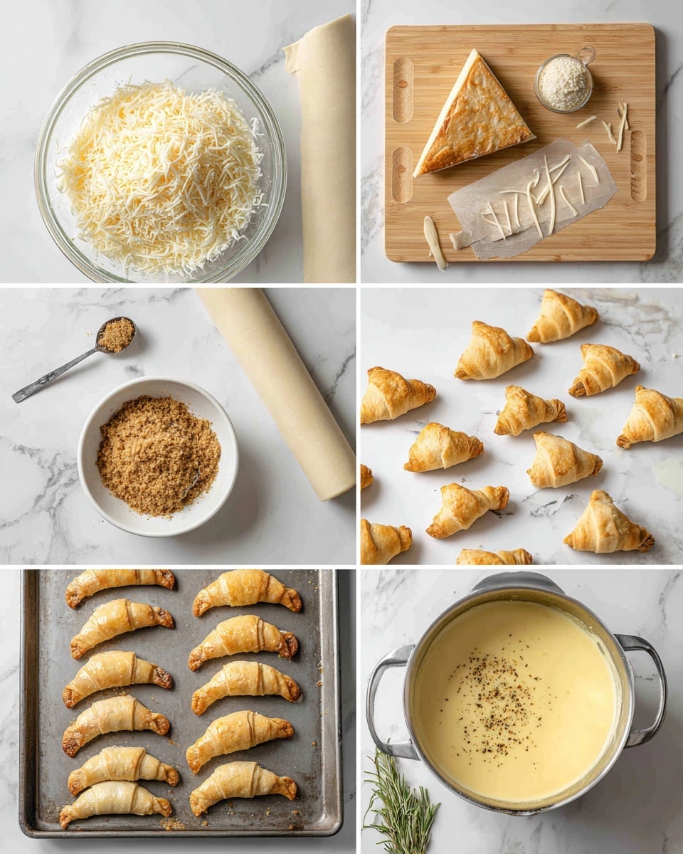 Chicken Crescent Roll Ups with Creamy Chicken Gravy Recipe - Recipe Image