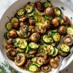 Sautéed Zucchini and Mushrooms with Garlic and Herbs Recipe