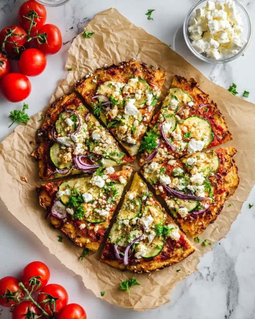 Zucchini Goat Cheese Pizza Recipe