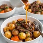 Crock Pot Rump Roast with Vegetables and Homemade Gravy Recipe