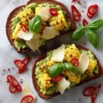 Grilled Corn and Smashed Avocado Toast Recipe