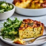 Zucchini Feta Crustless Quiche Recipe
