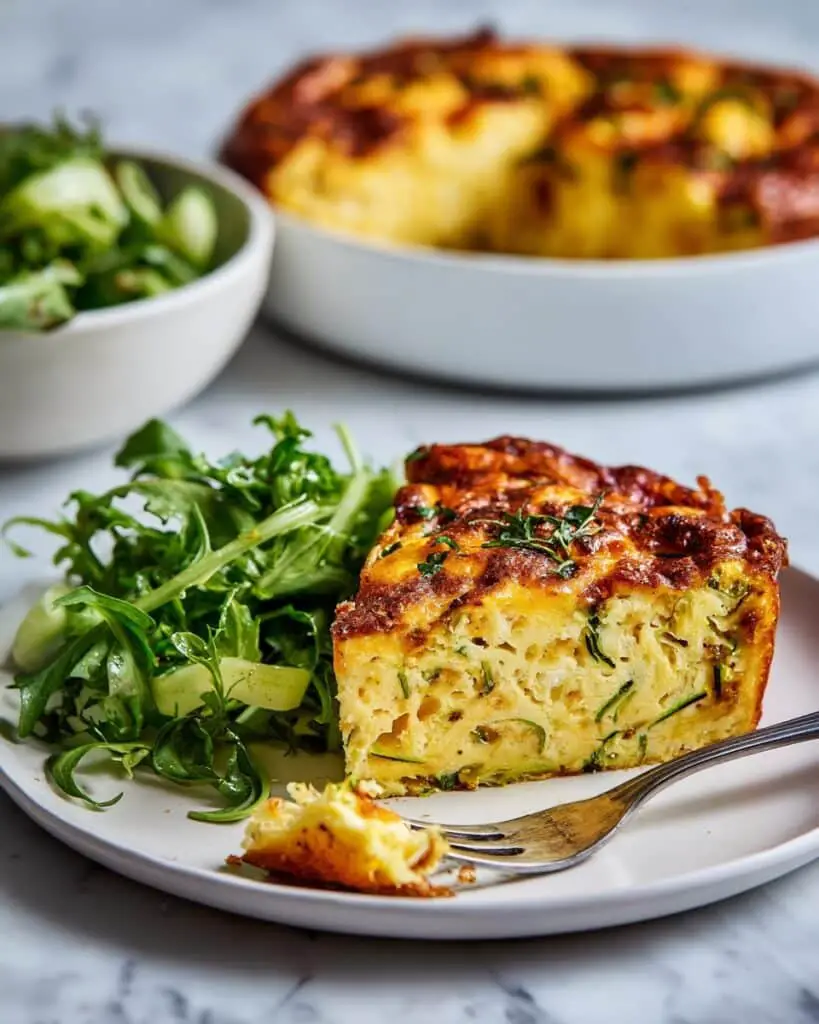 Zucchini Feta Crustless Quiche Recipe