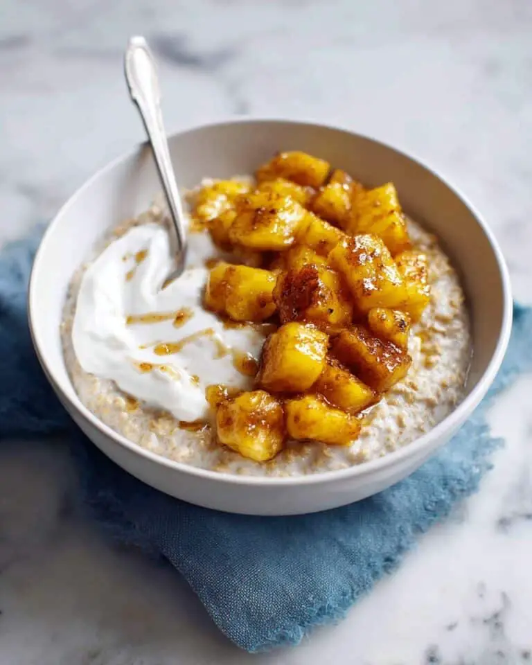 Chai Spiced Oatmeal with Caramelized Apples Recipe