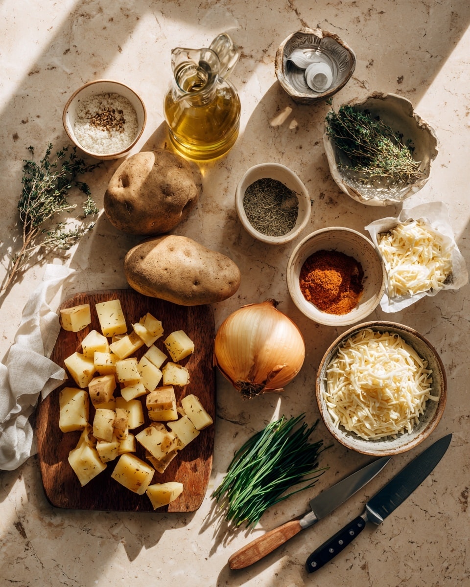 Roasted Cheesy Breakfast Potatoes Recipe - Recipe Image