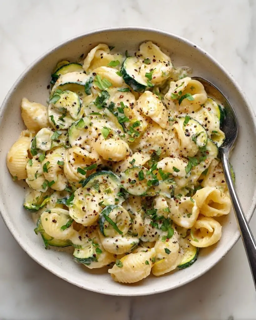 Baked Feta Zucchini Pasta Recipe