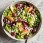 Asian Pear Salad with Blue Cheese and Mixed Greens Recipe