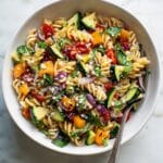 Roasted Veggie Pasta with Feta Recipe