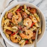 Creamy Cajun Pasta with Shrimp and Andouille Sausage Recipe