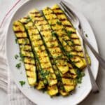 Grilled Yellow Squash with Garlic and Parsley Recipe