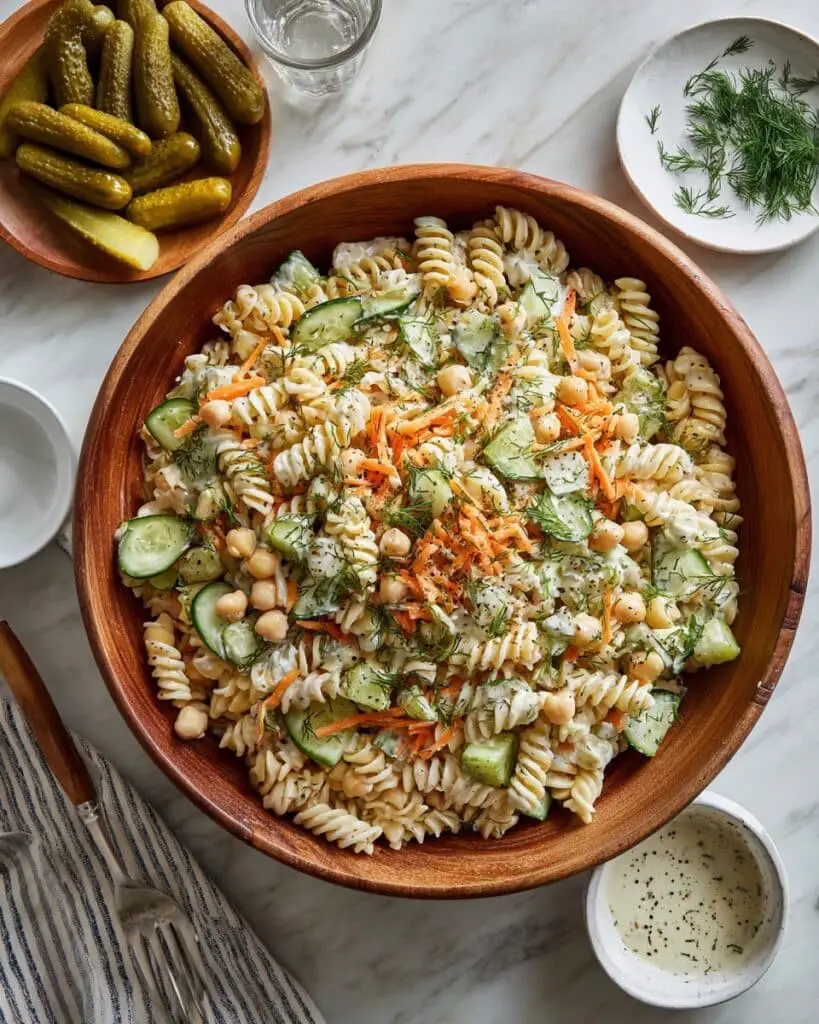Dill Pickle Pasta Salad Recipe