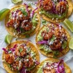 Shrimp Tostadas with Avocado, Cabbage, and Jalapeño Ranch Recipe