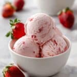 Homemade Roasted Strawberry Ice Cream Recipe
