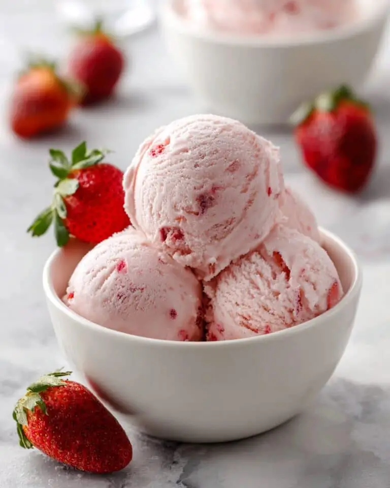 Homemade Roasted Strawberry Ice Cream Recipe