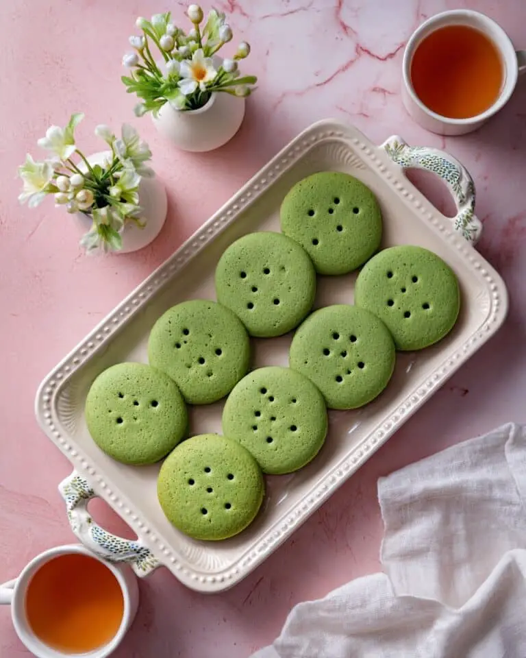 Buttery Matcha Shortbread Cookies Recipe
