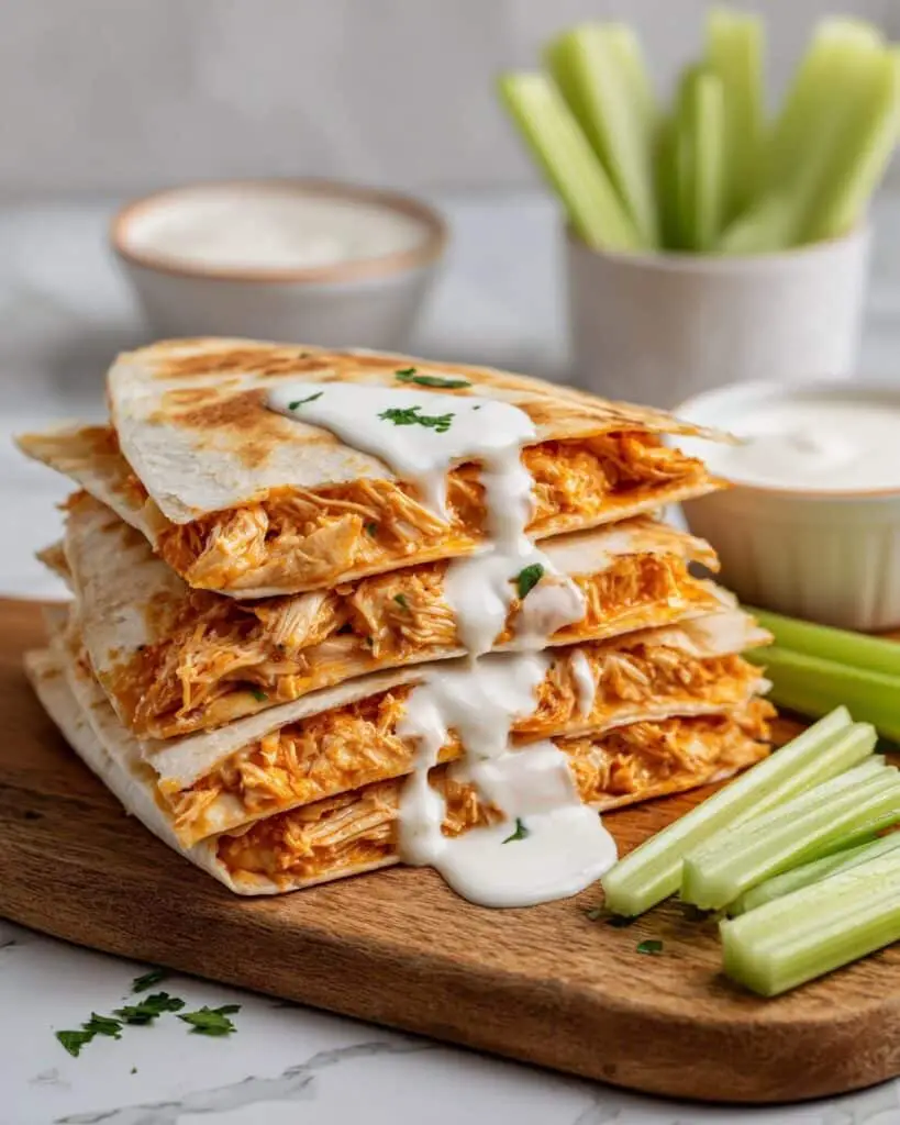 Buffalo Chicken Quesadillas Recipe