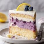 Lemon Blueberry Cheesecake Cake Recipe