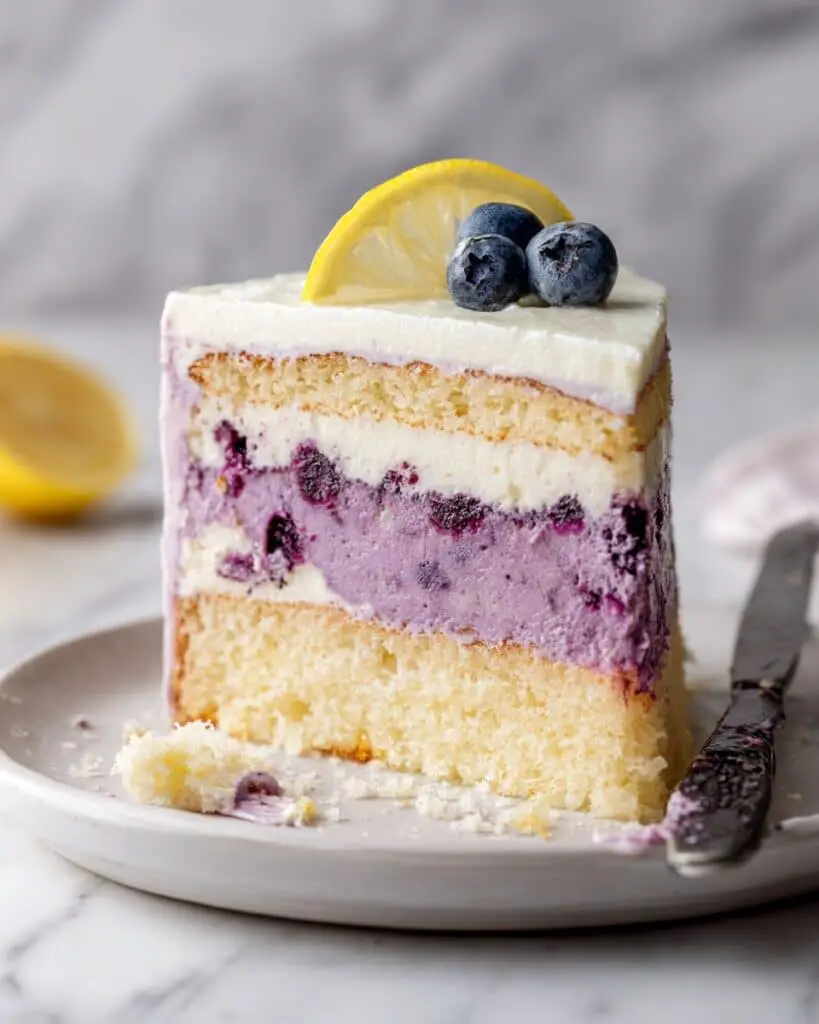 Lemon Blueberry Cheesecake Cake Recipe