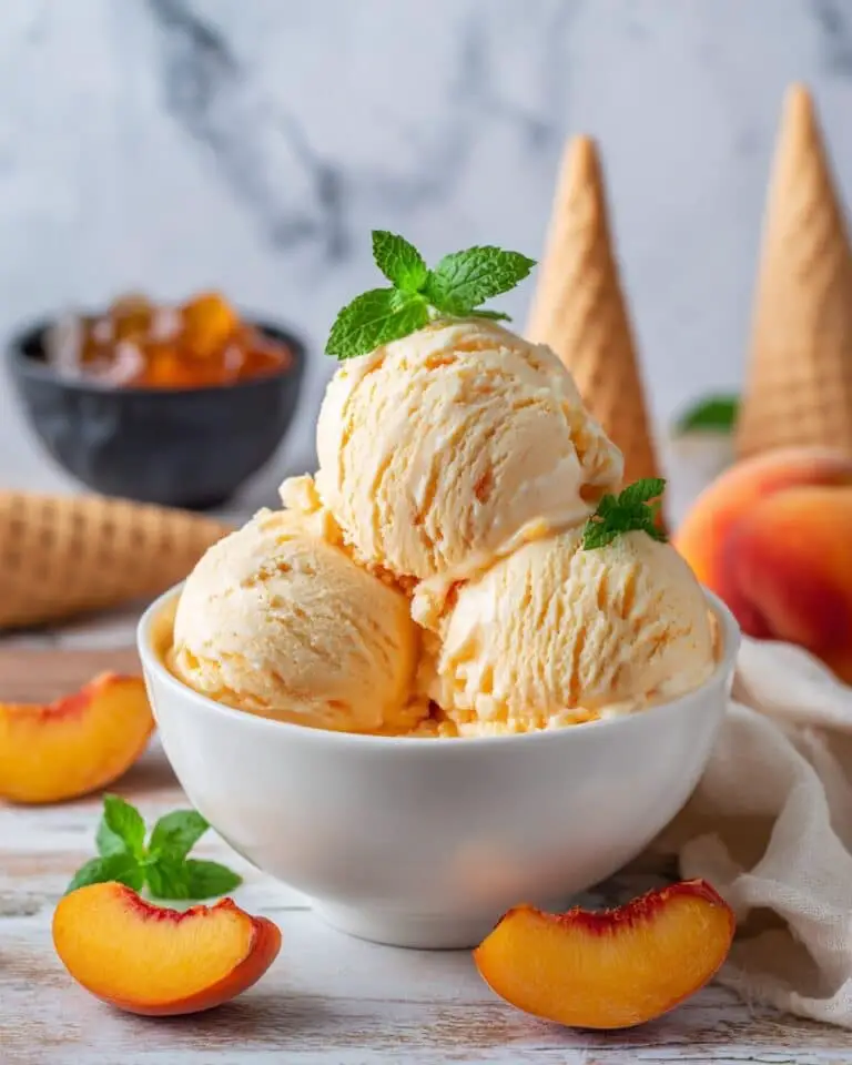 Peach Ice Cream Recipe