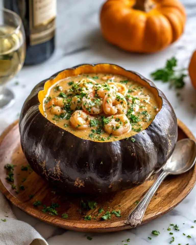 Camarão na Moranga (Brazilian Shrimp Stuffed Pumpkin) Recipe