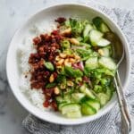 Spicy Ground Turkey and Coconut Rice Bowl Recipe