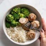 Baked Chicken Meatballs with Cheddar and Parmesan Recipe