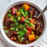 Meaty Chili with Stew Meat and Chocolaty Twist Recipe