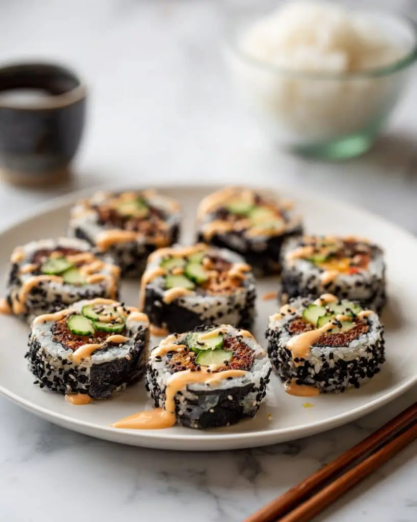 Spicy Shrimp Sushi Roll Bowl Recipe