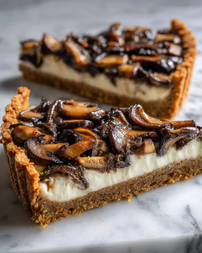 Mushroom Galette with Goat Cheese and Caramelized Onions Recipe