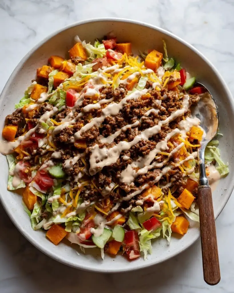 Sweet Potato Burger Bowl Recipe