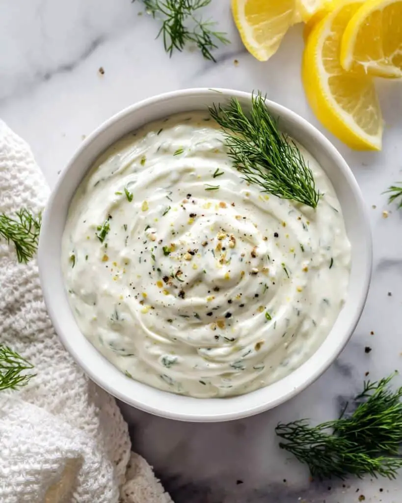 Lemon Dill Yogurt Sauce Recipe