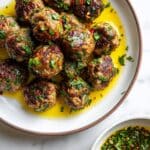 Lamb Meatballs with Mint Chimichurri Recipe