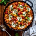 One Pot 30 Minute Creamy Tomato Basil Pasta Bake Recipe