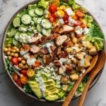 Greek Chicken Chopped Salad with Lemon Tahini Vinaigrette Recipe