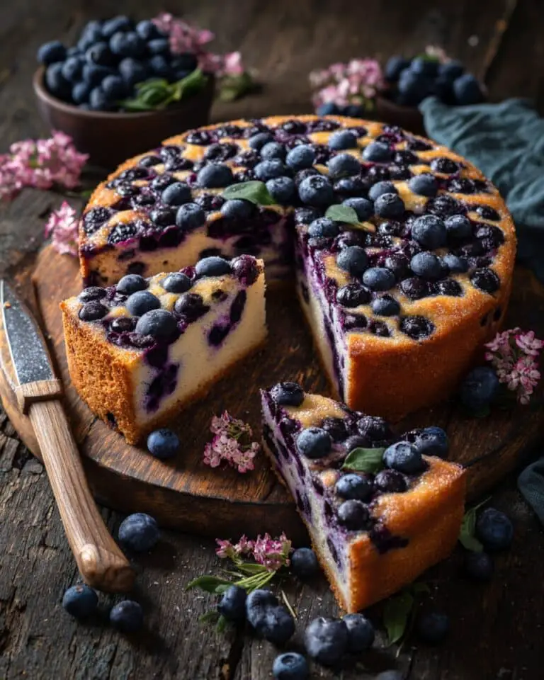 Simple Blueberry Basque Cheesecake Recipe