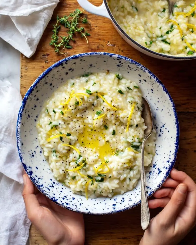 Souper Creamy Lemon Butter Cheesy Zucchini Orzo Recipe
