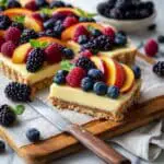 No Bake Mixed Berry Custard Tart Recipe