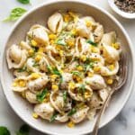 One Pot Lemon Basil, Corn, and Ricotta Pasta Recipe