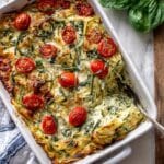 One Pan Caprese Pesto Orzo Bake Recipe