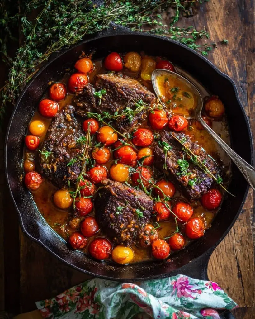 20 Minute Florentine Butter Chicken with Burst Cherry Tomatoes Recipe