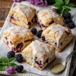 Blackberry Lavender White Chocolate Scones Recipe