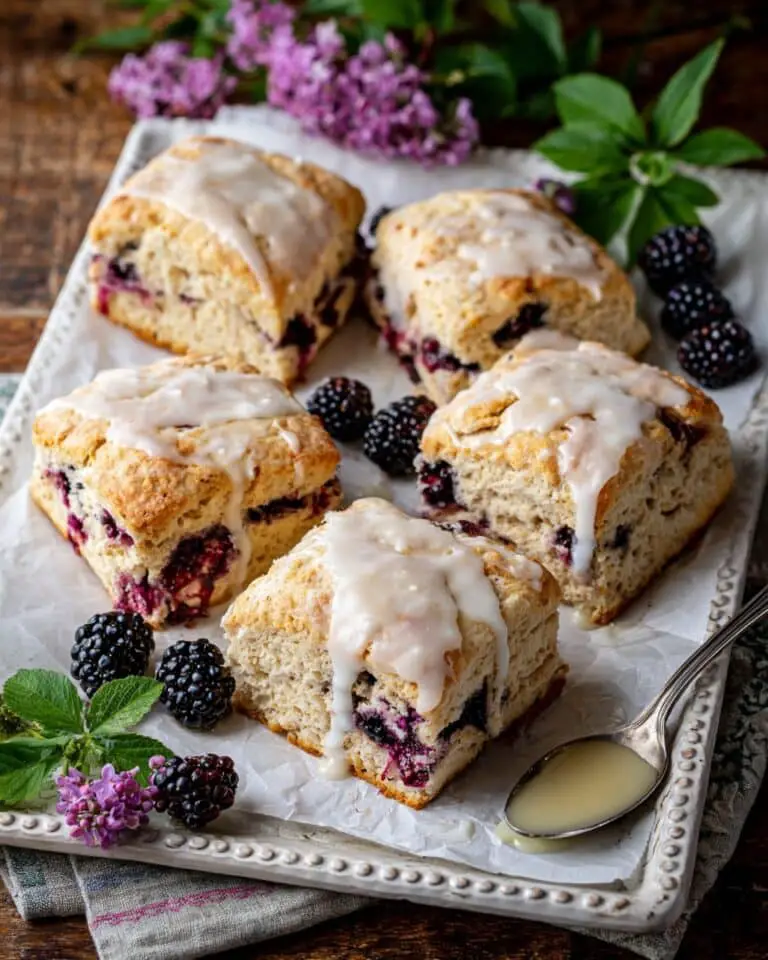 Blackberry Lavender White Chocolate Scones Recipe