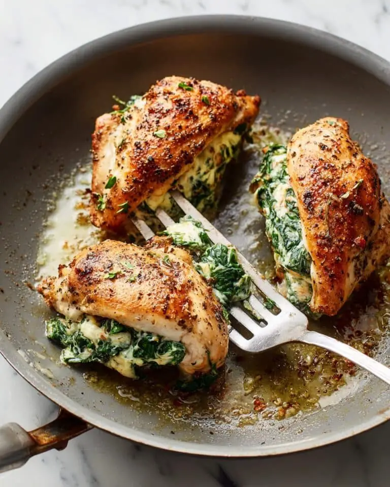 Creamy Spinach Stuffed Chicken Breast Recipe