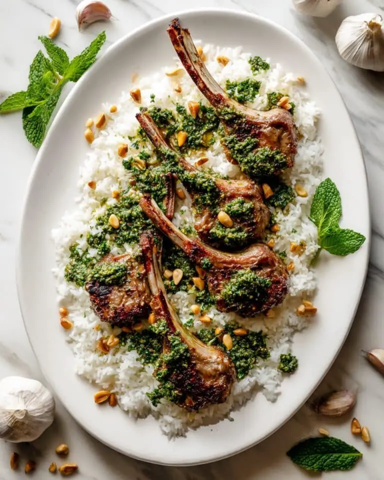 Lamb Chops with Mint Chimichurri Recipe