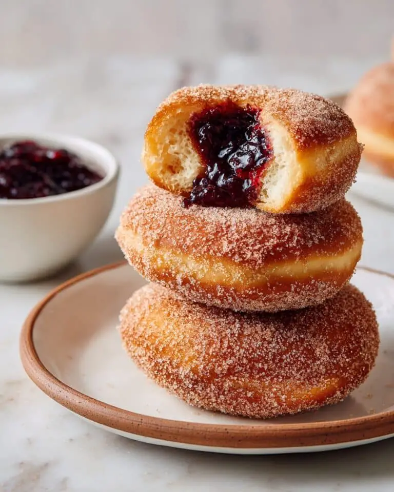 Baked Cinnamon Sugar Blueberry Donuts Recipe