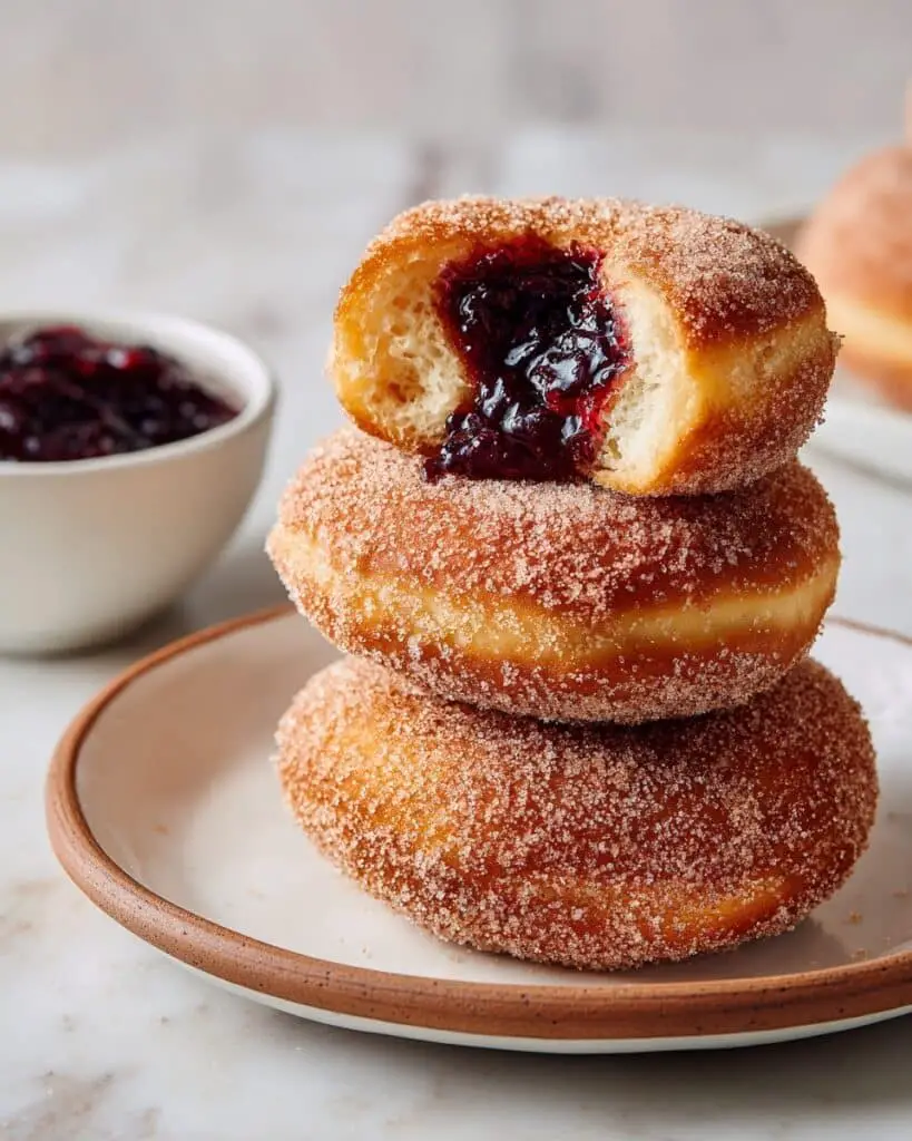 Baked Cinnamon Sugar Blueberry Donuts Recipe