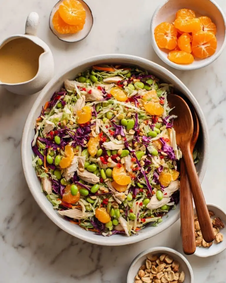 Easy Asian Chopped Salad with Creamy Peanut Dressing Recipe