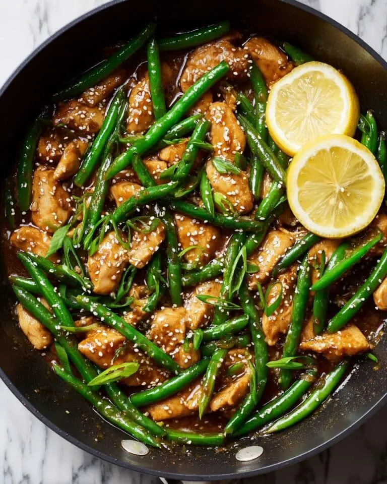 Honey Lemon Chicken with Green Beans Recipe