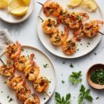 Lemon Garlic Butter Grilled Shrimp Recipe